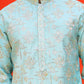 Men's Embroidered Kurta Pyjama ( JOKP P 5229 Sky )