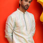 Embroidered and mirror work straight Kurta Set For Men, ( JOKP P 5231 Multi )