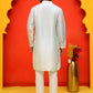 Embroidered and mirror work straight Kurta Set For Men, ( JOKP P 5231 Multi )