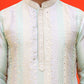 Embroidered and mirror work straight Kurta Set For Men, ( JOKP P 5231 Multi )