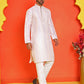 Embroidered and mirror work straight Kurta Set For Men ( JOKP P 5231 Peach )