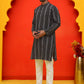 Self Design Cotton Straight Kurta Set ( JOKP P 5232 Black )
