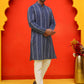 Self Design Cotton Straight Kurta Set ( JOKP P 5232 Blue )