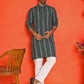 Self Design Cotton Straight Kurta Set ( JOKP P 5232 Olive )