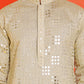 Embroidered & Sequins Kurta Pyjama ( JOKP P 5233 Pista )