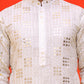 Embroidered & Sequins Kurta Pyjama ( JOKP P 5233 White )