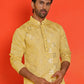 Embroidered & Sequins Kurta Pyjama ( JOKP P 5233 Yellow )