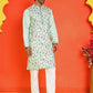 Floral Embroidered Straight Kurta Set ( JOKP P 5236 Sky )