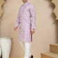 Floral Printed Kurta Pyjama for Men ( JOKP P 5237 Magenta )