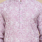 Floral Printed Kurta Pyjama for Men ( JOKP P 5237 Magenta )