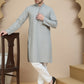 Embroidered Cotton Kurta With Pyjama for Men ( JOKP P 5244 Grey )