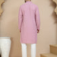Embroidered Cotton Kurta With Pyjama for Men ( JOKP P 5244 Magenta )