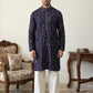 Embroidered Silk Blend Kurta with Korean Pants
