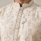 Embroidered Silk Blend Kurta with Korean Pants