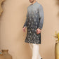 Ombre & Embroidered Kurta Pyjama Set ( JOKP P 5257 Grey )