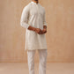 Men’s Ethnic Cotton Embroidered Kurta Pyjama ( JOKP P 5260 P 5260Cream ) [FF] [P-17]