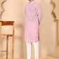 Embroidered Cotton Kurta with Churidar (JOKP P 5264 Pink ) [FF] [O-10]