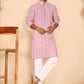 Embroidered Cotton Kurta with Churidar (JOKP P 5264 Pink ) [FF] [O-10]
