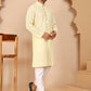 Embroidered Cotton Kurta with Churidar (JOKP P 5264 Yellow ) [FF] [O-10]