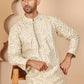 Traditional Mirror Embroidered Kurta Set for Men ( JOKP P 5269 P 5269 Cream ) [FF] [I-1-4]