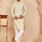 Traditional Mirror Embroidered Kurta Set for Men ( JOKP P 5269 P 5269 Cream ) [FF] [I-1-4]
