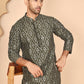 Traditional Mirror Embroidered Kurta Set for Men ( JOKP P 5269 P 5269 Olive ) [FF] [I-1-4]