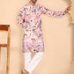 Multicolor Printed Kurta Pyjama with Artistic Design ( JOKP P 5272 P 5272 Peach ) [FF] [C-12]