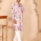 Multicolor Printed Kurta Pyjama with Artistic Design ( JOKP P 5272 P 5272 Peach ) [FF] [C-12]