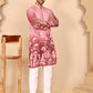 Thread Work & Sequin Embellished Printed Kurta Set for Men ( JOKP P 5274Pink )