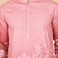 Thread Work & Sequin Embellished Printed Kurta Set for Men ( JOKP P 5274Pink )