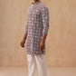 Classic Geometric Embroidered Kurta Pyjama ( JOKP P 5279 P 5279Wine ) [FF] [B-7]