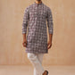 Classic Geometric Embroidered Kurta Pyjama ( JOKP P 5279 P 5279Wine ) [FF] [B-7]