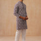 Classic Geometric Embroidered Kurta Pyjama ( JOKP P 5279 P 5279Wine ) [FF] [B-7]