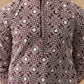 Classic Geometric Embroidered Kurta Pyjama ( JOKP P 5279 P 5279Wine ) [FF] [B-7]