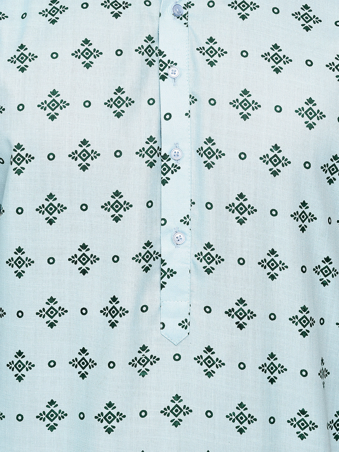 Traditional Floral Printed Kurta Pyjama Set ( JOKP P 5281 P 5281Sky ) [FF] [D-3]