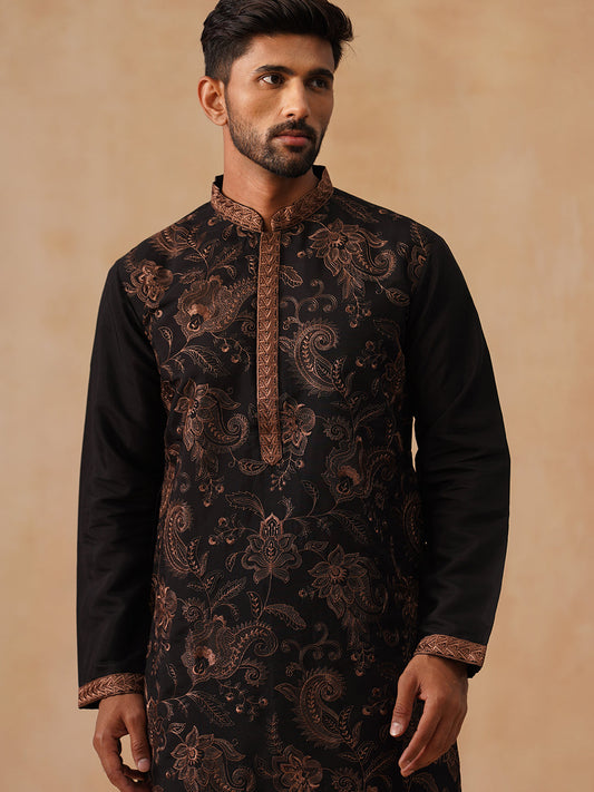 Traditional Embroidered Kurta for Men (JOKP B-P 5285 Bronze )