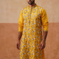 Floral Thread Embroidered Silk Blend Kurta Set ( JOKP P 5290 P 5290Mustard ) [FF] [A-7-8]