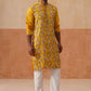 Floral Thread Embroidered Silk Blend Kurta Set ( JOKP P 5290 P 5290Mustard ) [FF] [A-7-8]