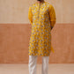 Floral Thread Embroidered Silk Blend Kurta Set ( JOKP P 5290 P 5290Mustard ) [FF] [A-7-8]