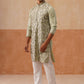 Floral Thread Embroidered Silk Blend Kurta Set ( JOKP P 5290 P 5290Pista ) [FF] [A-7-8]