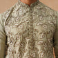 Floral Thread Embroidered Silk Blend Kurta Set ( JOKP P 5290 P 5290Pista ) [FF] [A-7-8]