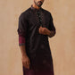 Men’s Ombre Kurtas ( KO 5291 Black )