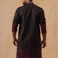 Men’s Ombre Kurtas ( KO 5291 Black )