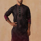Men’s Ombre Kurtas ( KO 5291 Black )