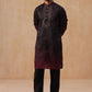 Men’s Ombre Kurta with Pyjama (JOKP B-P 5291 Black )