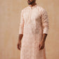 Floral Thread Embroidered Silk Blend Kurta Set ( JOKP P 5292 P 5292Peach ) [FF] [P-6]