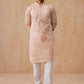Floral Thread Embroidered Silk Blend Kurta Set ( JOKP P 5292 P 5292Peach ) [FF] [P-6]