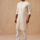 Men’s Festive Kurta Set with Intricate Embroidery ( JOKP P 5293 P 5293Cream ) [FF] [ I2 ]
