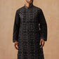 Ethnic Kurta Pyjama Set in Luxurious Silk Blend (JOKP B-P 5295 Black )