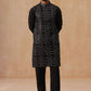 Ethnic Kurta Pyjama Set in Luxurious Silk Blend (JOKP B-P 5295 Black )
